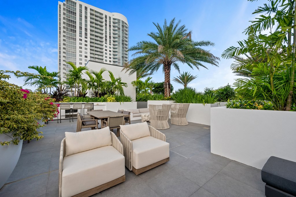 Outdoor sitting area