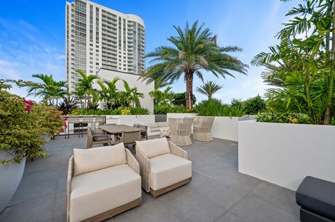 Outdoor sitting area