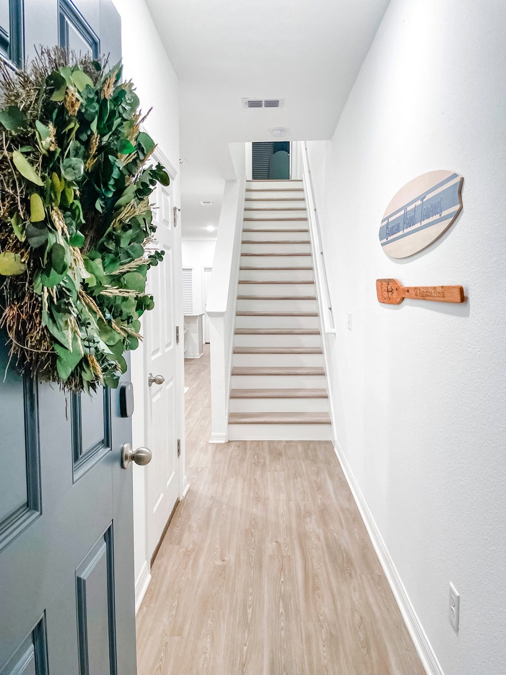 entry way with stairs