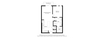 a floor plan of a bedroom apartment