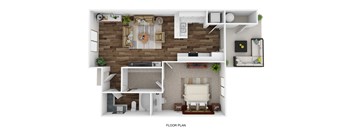the 1190 floor plan  1 bedroom  1190 sq ft