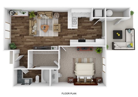 the 1190 floor plan  1 bedroom  1190 sq ft