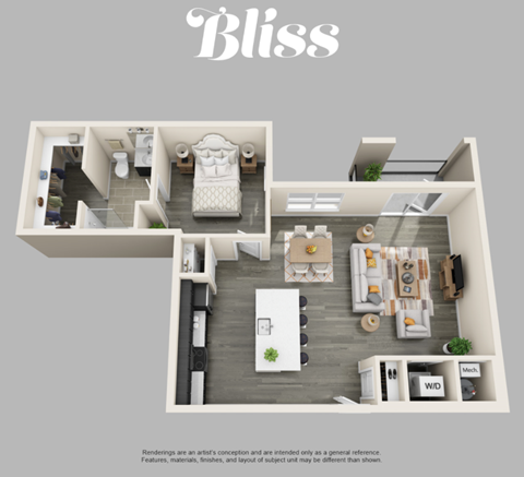 the bliss apartment floor plan