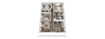 a floor plan of a 1 bedroom apartment with a bathroom