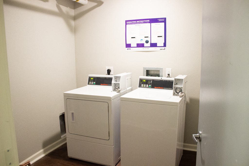 washer and dryer in unit