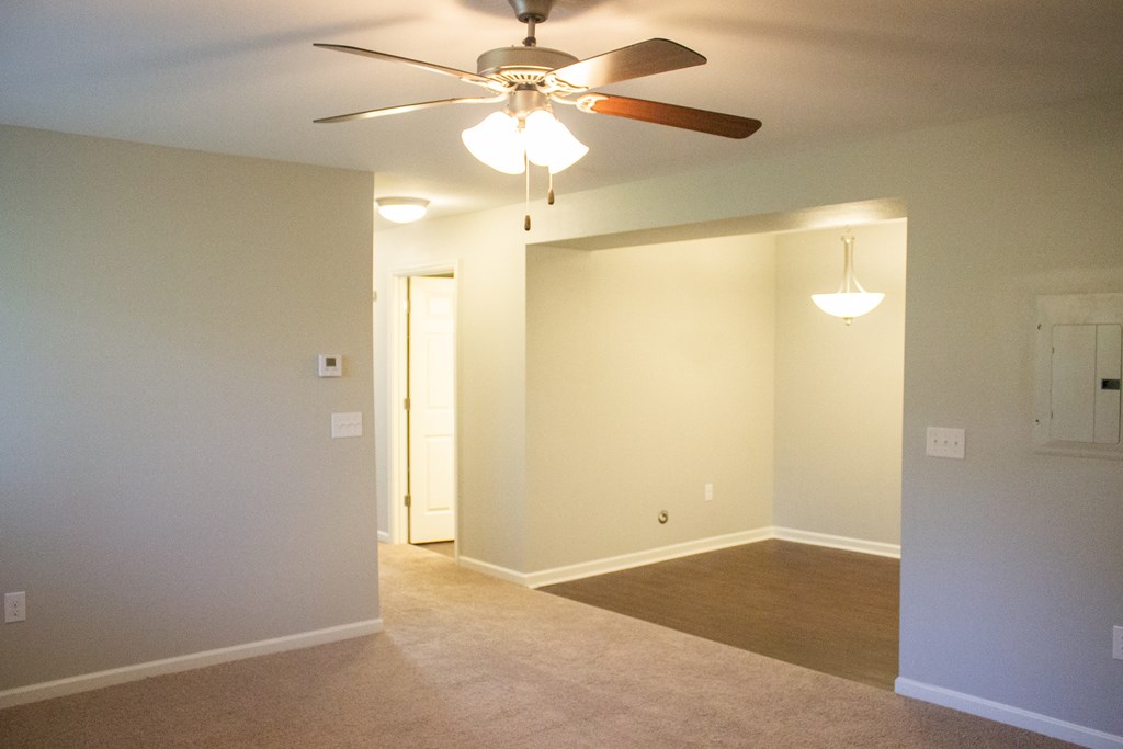 Living room view with great painting