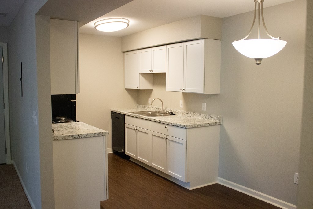 spacious kitchen view with great appliances