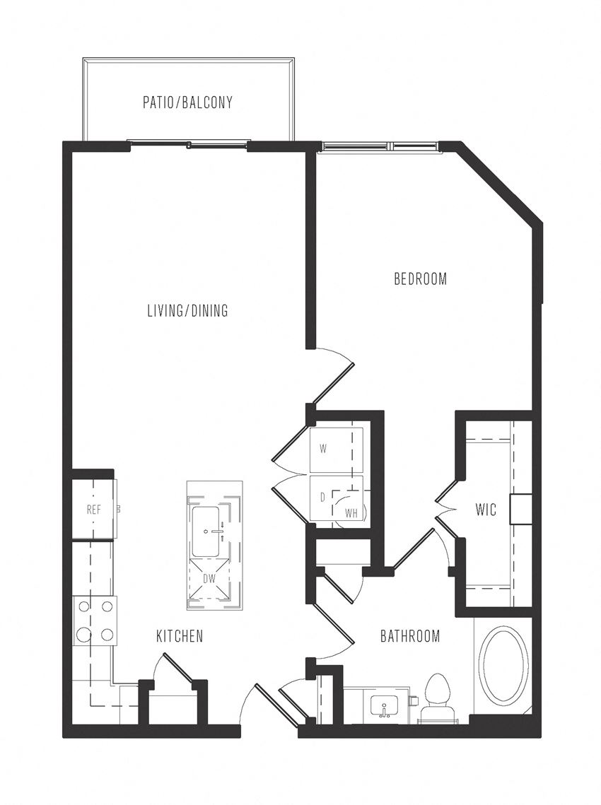 a1b floor plan in dallas texas apartments