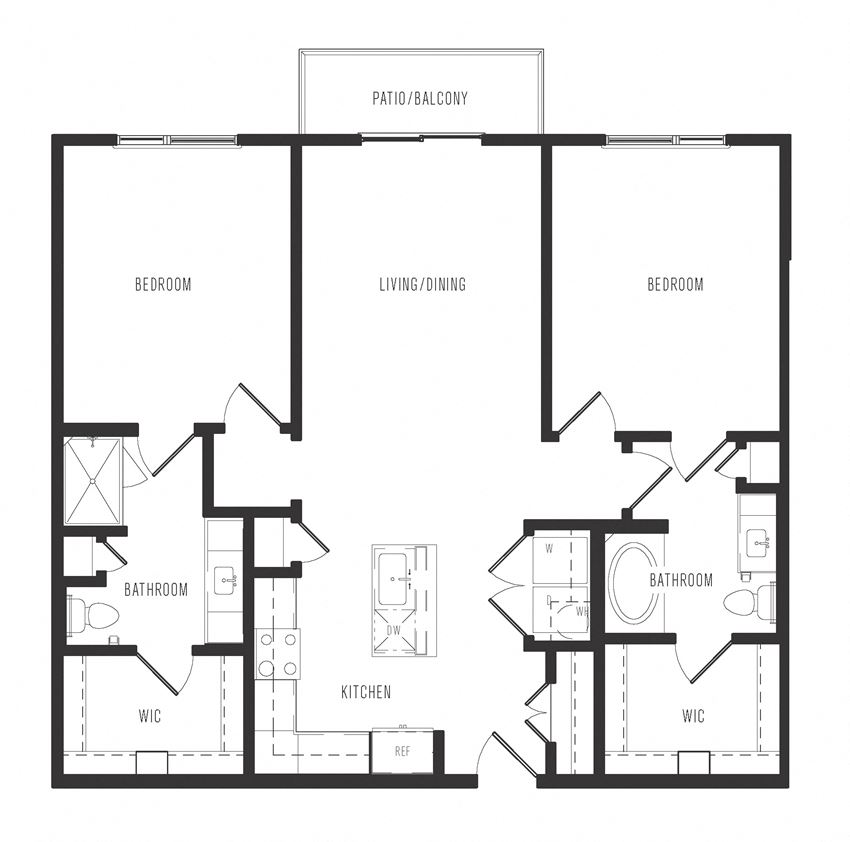 b1a floor plan in dallas texas apartments