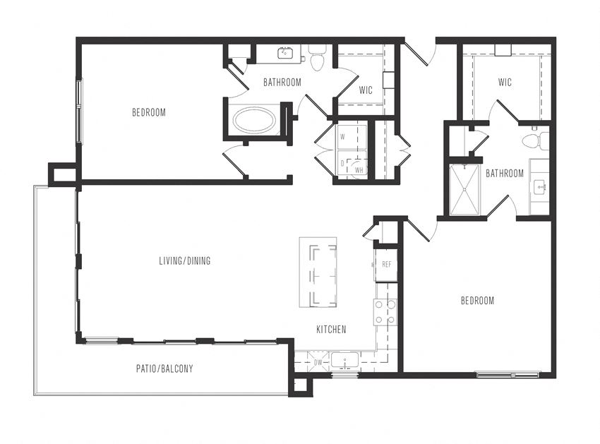 b3a floor plan in dallas texas apartments