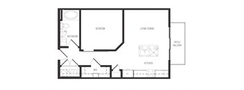 e1a floor plan in dallas texas apartments