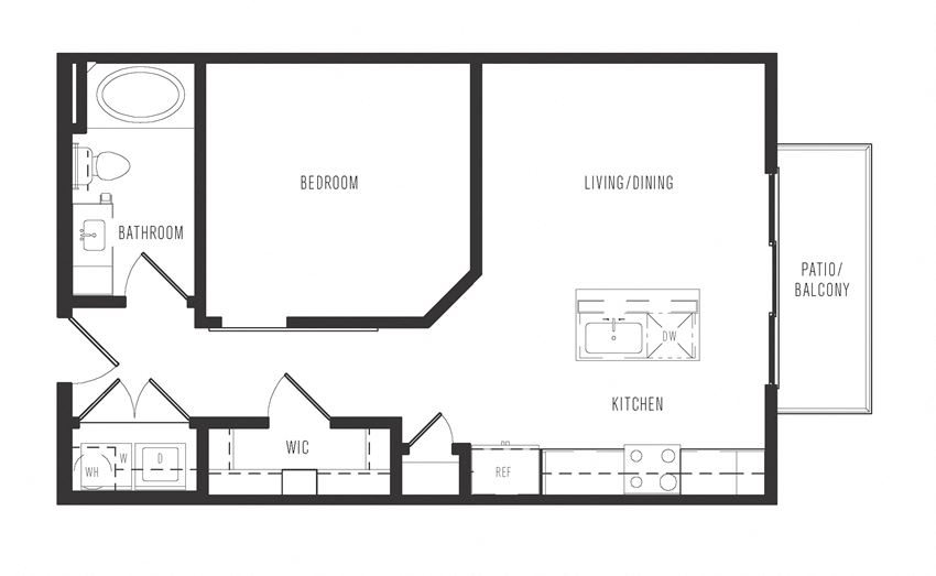 e1a floor plan in dallas texas apartments
