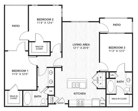 a floor plan of a bedroom house