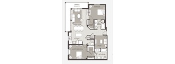 a floor plan of a bedroom apartment