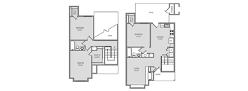 three bedroom two bathroom floor plan options in our pearland apartment community