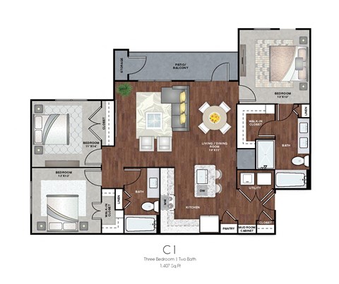 3 bedroom apartments humble