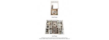 C1M floor plan in fort worth apartments