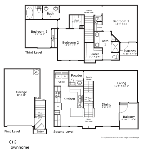 a floor plan of a house
