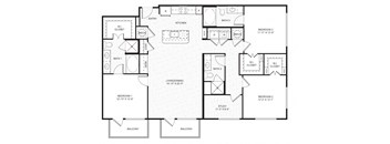a blueprint of a floor plan of a house
