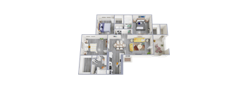 3 bedroom, 2 bathroom apartment home