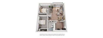 a 1 bedroom floor plan  villas at