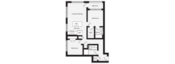 an illustration of a floor plan of a house