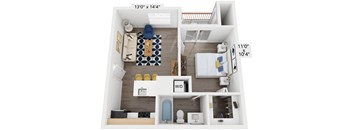 Camila A1 3D Floor Plan