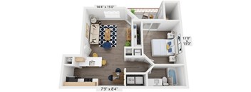 Camila A2 3D Floor Plan