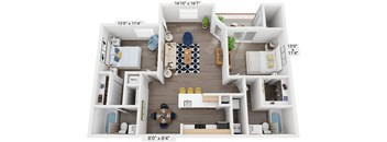 Camila B3 3D Floor Plan