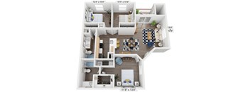 Camila C1 3D Floor Plan