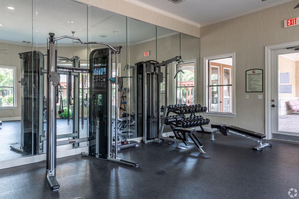 the gym at the preserve at johnsons crossing