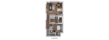 a 1 bedroom floor plan