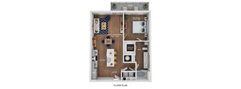 a 1 bedroom floor plan