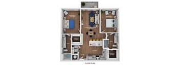 a 1 bedroom floor plan