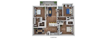 a 1 bedroom floor plan