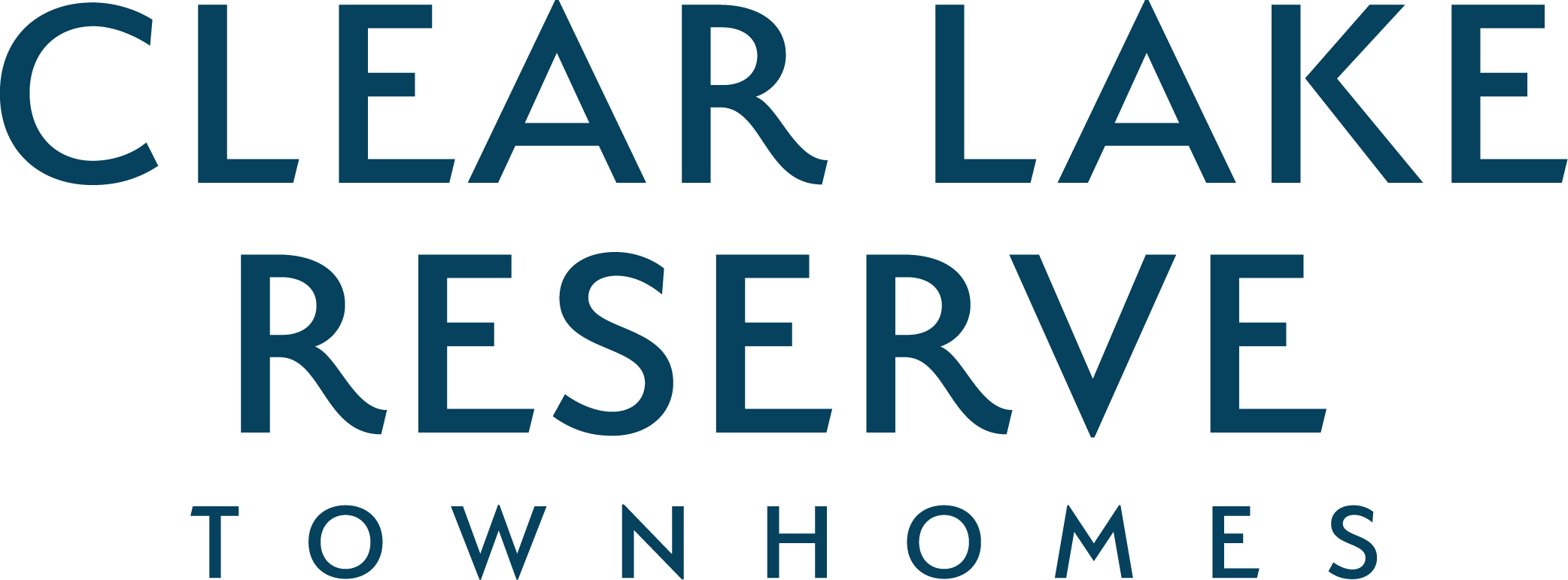 Clear Lake Reserve townhomes sign.