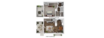 the outlook floor plan  1 bedroom 1199 square feet