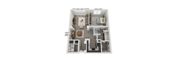 a 1 bedroom floor plan  studio