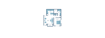 a floor plan of a 2103 sq ft apartment