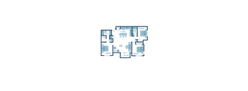a floor plan of a home with different levels of rooms and a patio