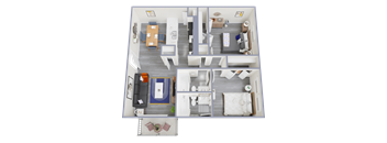 a floor plan of a 1 bedroom apartment