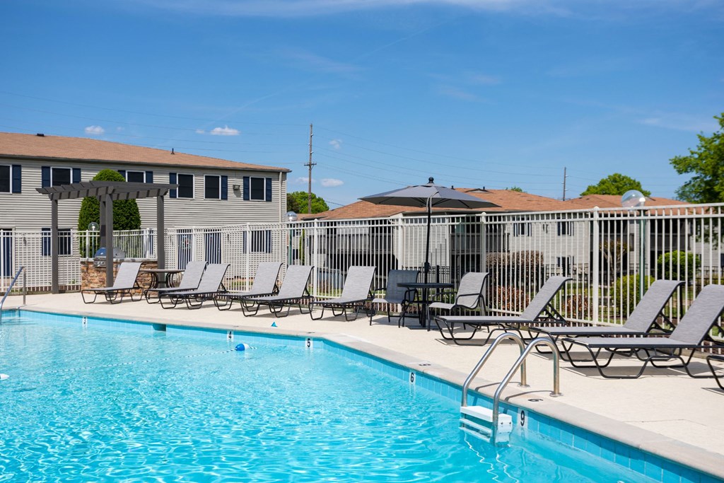 our apartments showcase an unique swimming pool