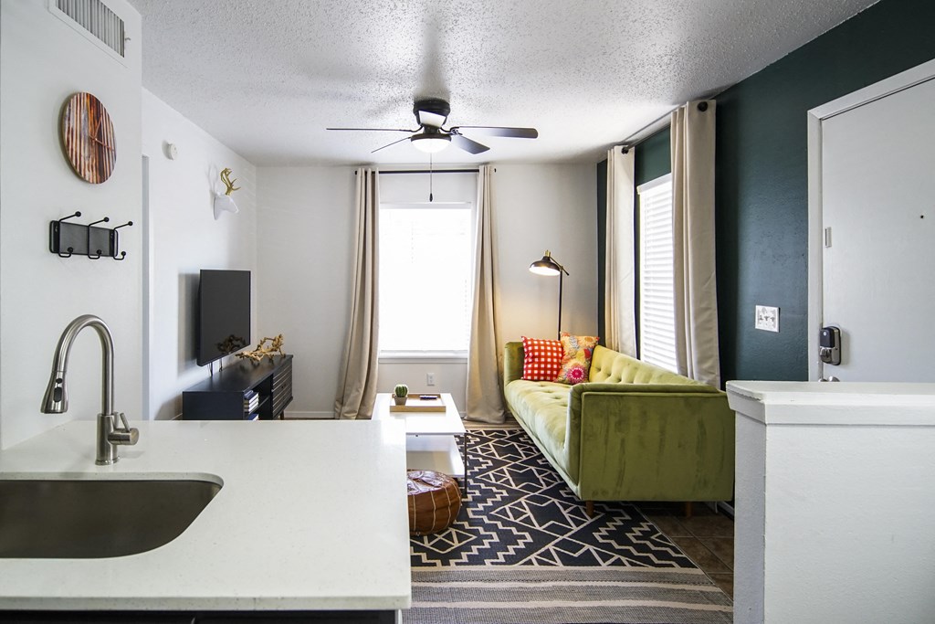 Living Room and Front Door