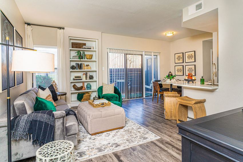 living room area in webster apartments