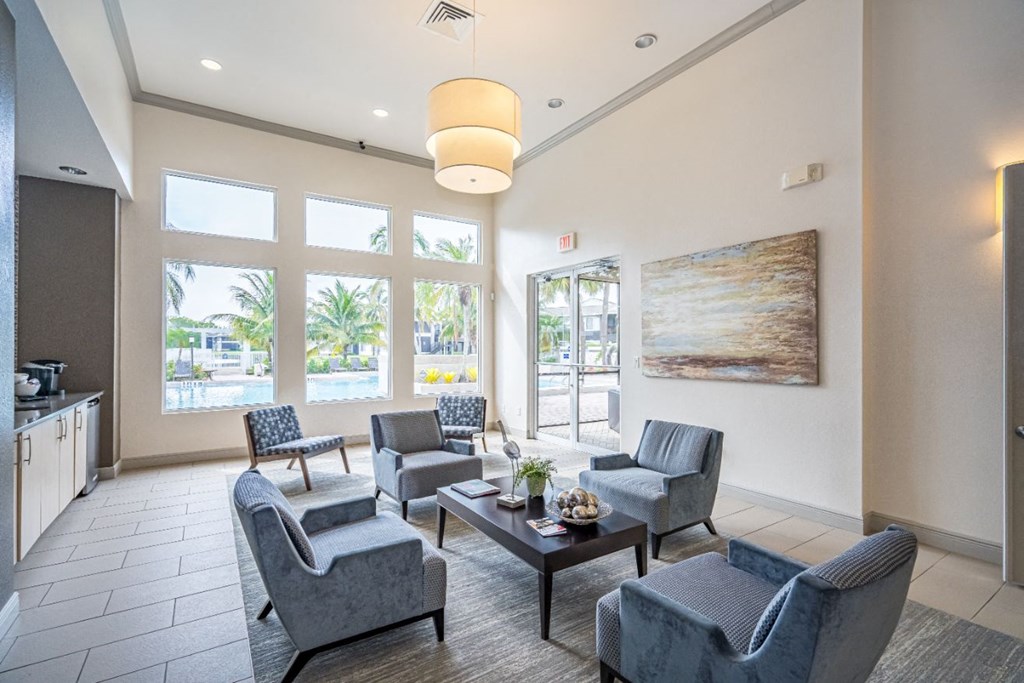 Resident Clubhouse lounge area