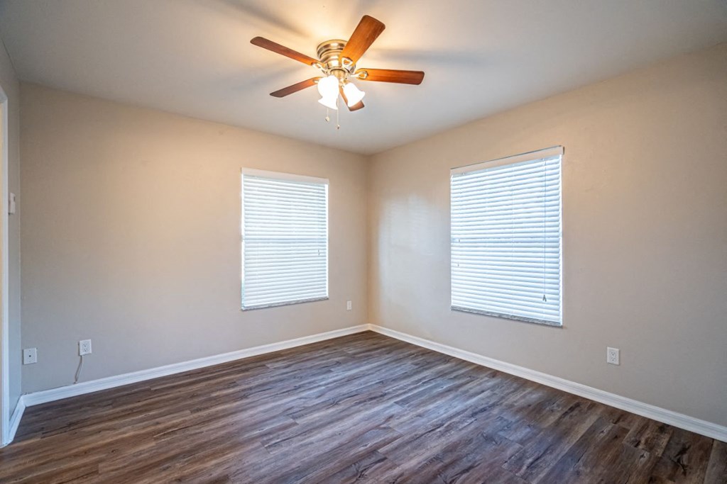 Vacant apartment home bedroom