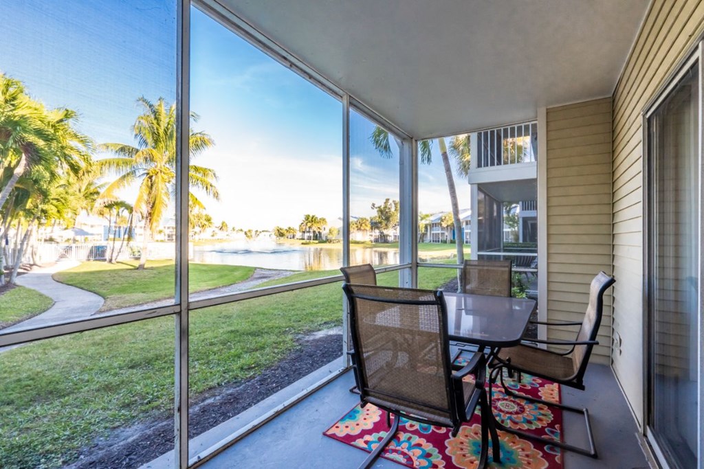 Model apartment home screen-in lanai