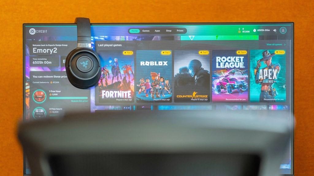 a tablet computer with a bunch of apps on the screen