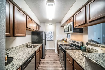 stainless steel appliances in luxury austin apartment - Photo Gallery 4