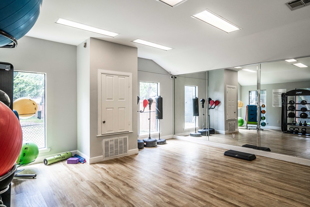 yoga studio in luxury austin apartment